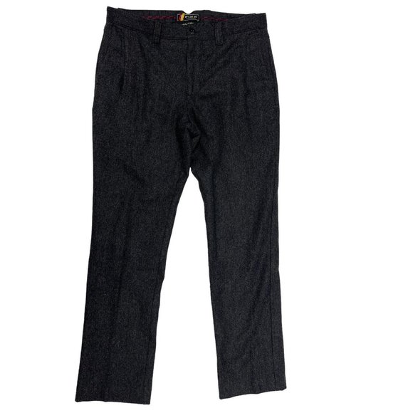 Urban Outfitters Fink Mens 32x32 Pleated Front Gray Wool Lined Pants - Picture 1 of 9